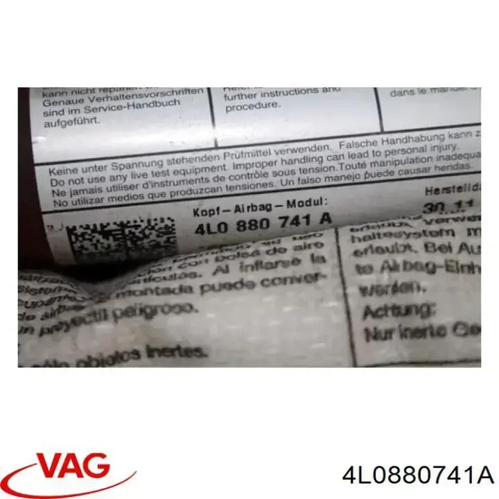 Airbag de cortina lateral izquierda Audi Q7 (4L)