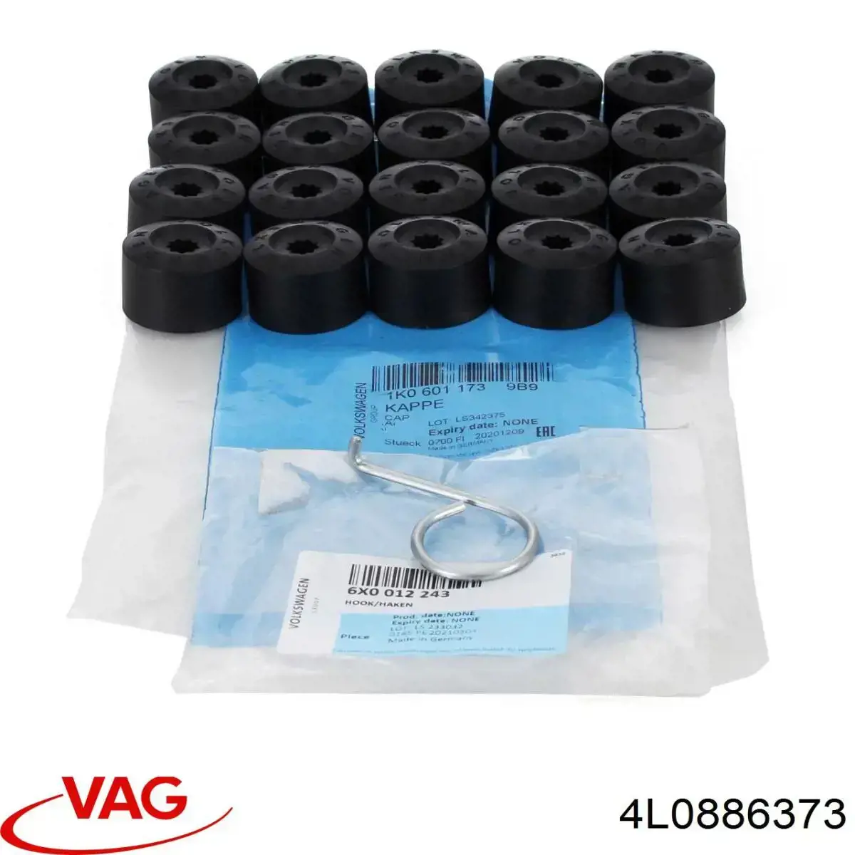 4L0886373 VAG Fijador de asiento trasero