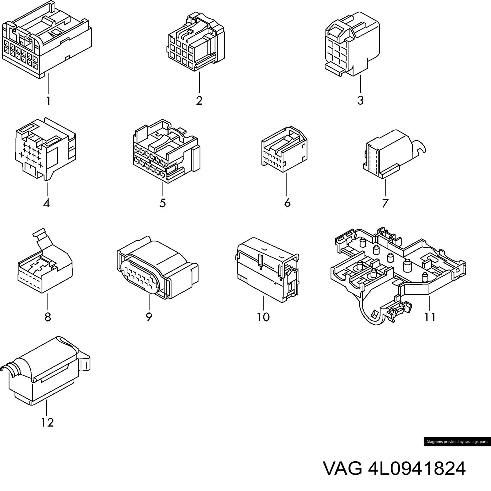 Caja de fusibles trasera interior VAG 4L0941824 precio, desde 58,81 EUR