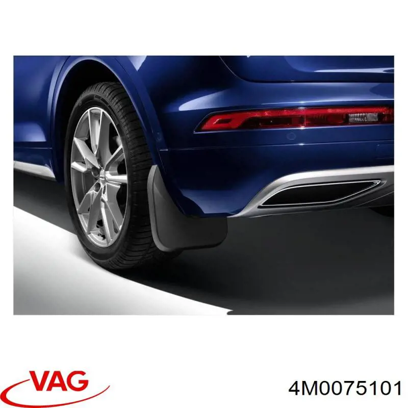 Juego de faldillas guardabarro traseros para Audi Q7 (4M)