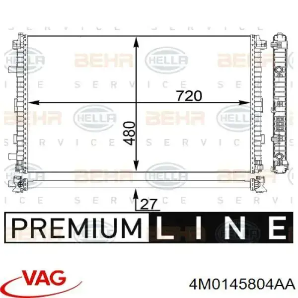 Radiador adicional de refrigeración del motor VAG 4M0145804AA precio, desde 126,00 EUR