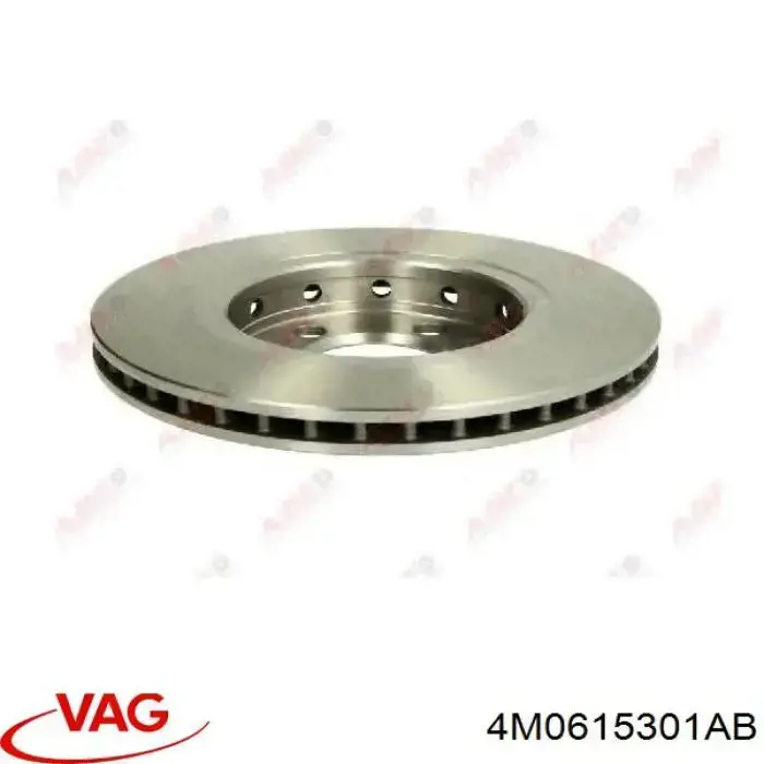 Freno de disco delantero 4M0615301AB VAG