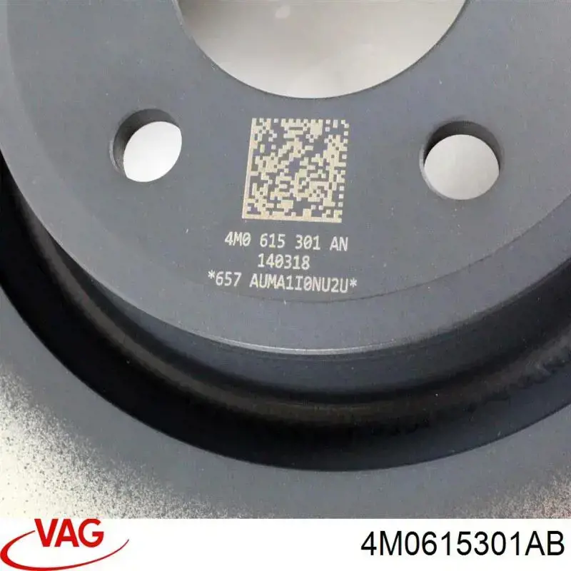 Disco de freno 4M0615301AB VAG