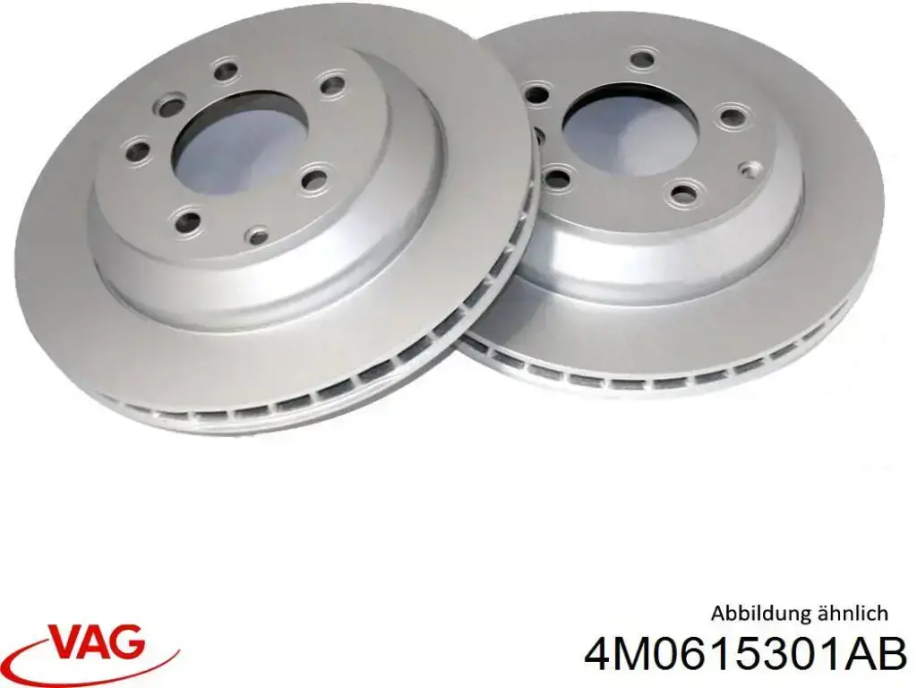 Freno de disco delantero 4M0615301AB VAG