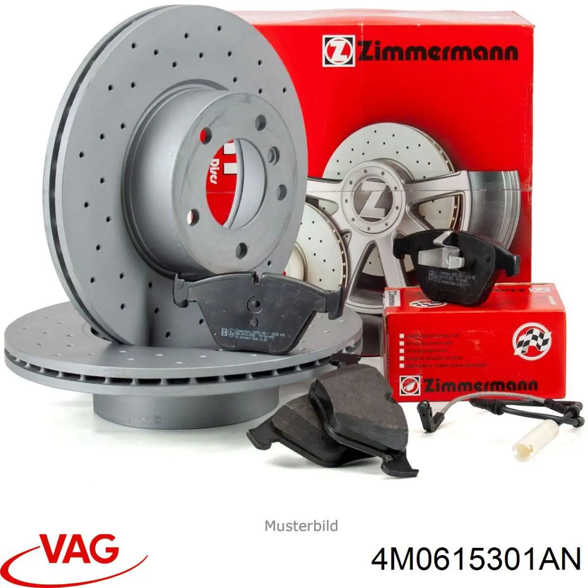 Disco de freno delantero VAG 4M0615301AN