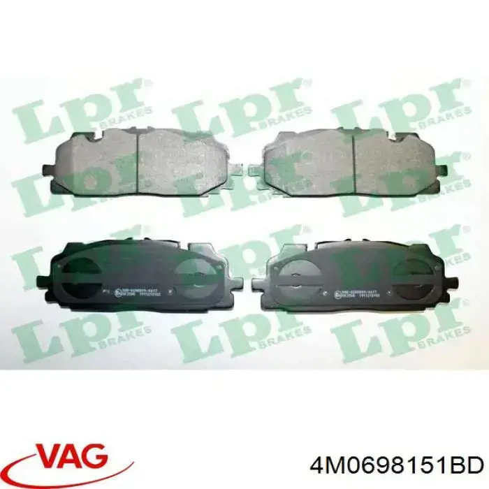 Pastillas de freno 4M0698151BD VAG