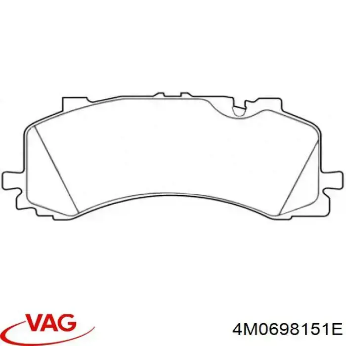 Pastillas freno delanteras VAG 4M0698151E precio, desde 108,69 EUR