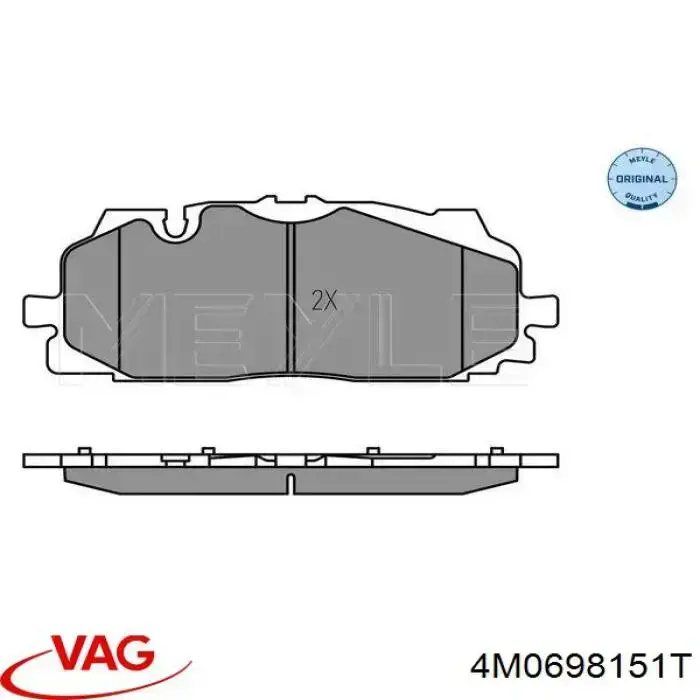 Comprar 4M0698151T VAG Pastillas delanteras de freno