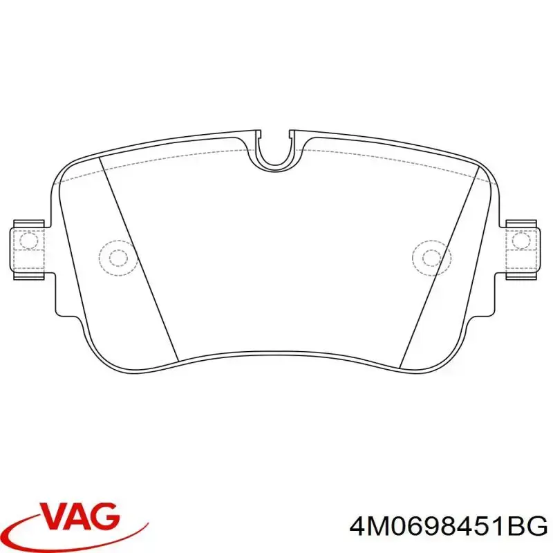 Pastillas traseras de freno VAG 4M0698451BG precio, desde 38,15 EUR