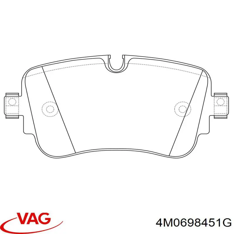 Pastillas traseras VAG 4M0698451G