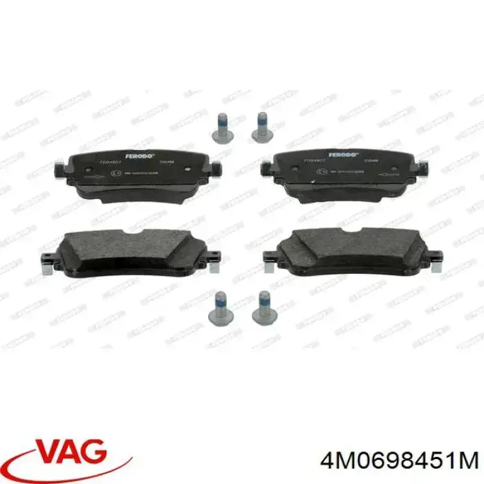 Comprar 4M0698451M VAG Pastillas de freno traseras