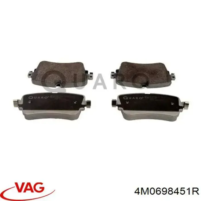 4M0698451R VAG pastillas de freno traseras