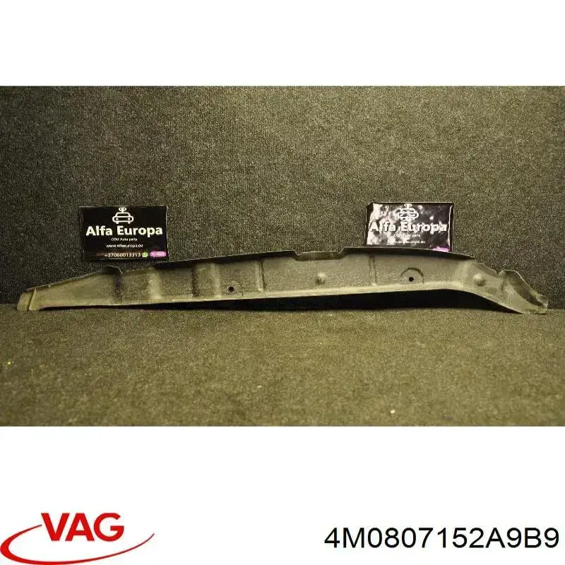 Tapa del gancho de remolque del parachoques delantero derecho VAG 4M0807152A9B9