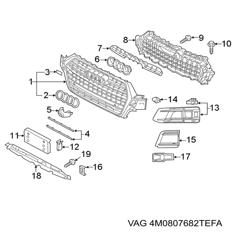 4M0807682TEFA VAG