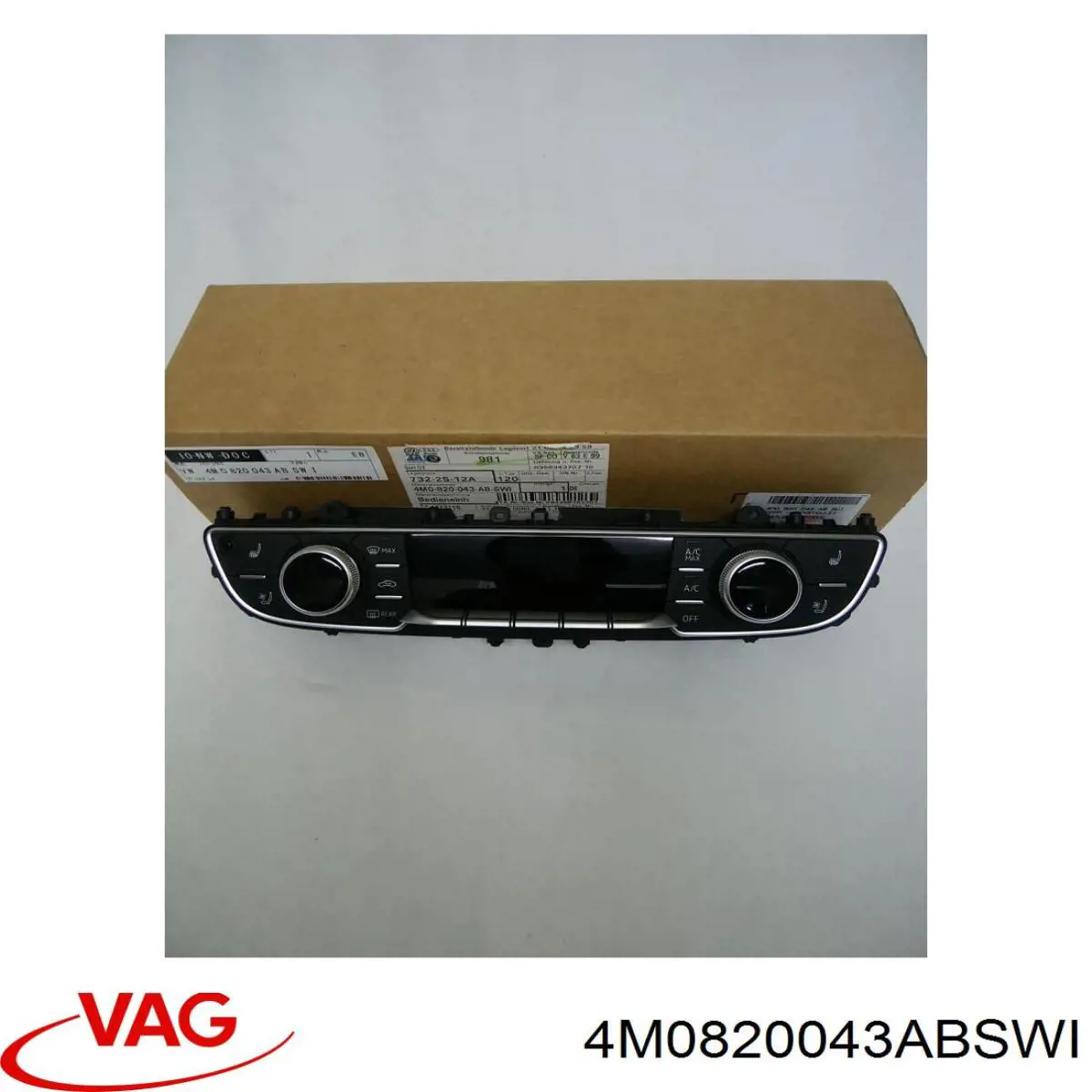 Módulo de modos de calefacción/aire acondicionado VAG 4M0820043ESWI precio, desde 1245,61 EUR