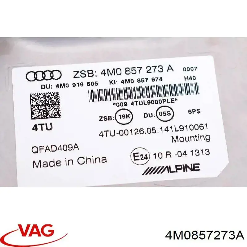 Display VAG 4M0857273A