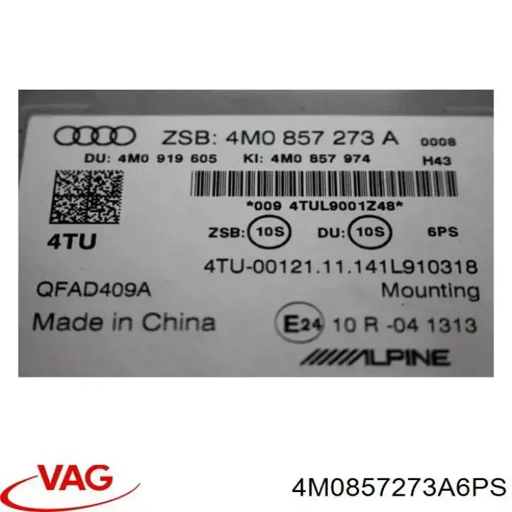 Pantalla multifunción VAG 4M0857273A6PS precio, desde 495,13 EUR