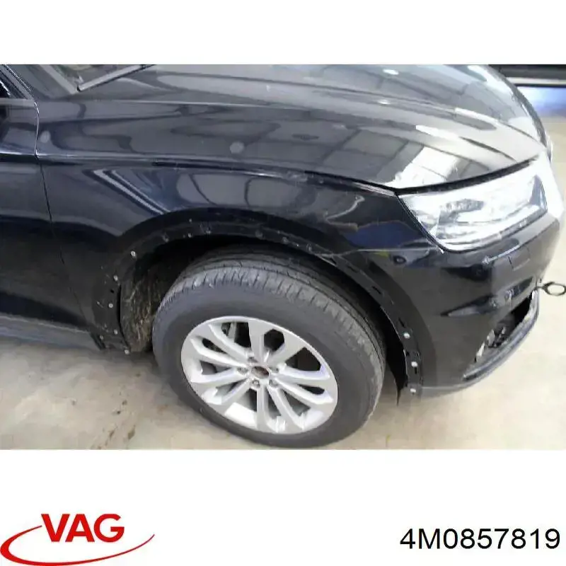 4M0857819 VAG Regulador de altura del cinturón de seguridad delantero izquierdo