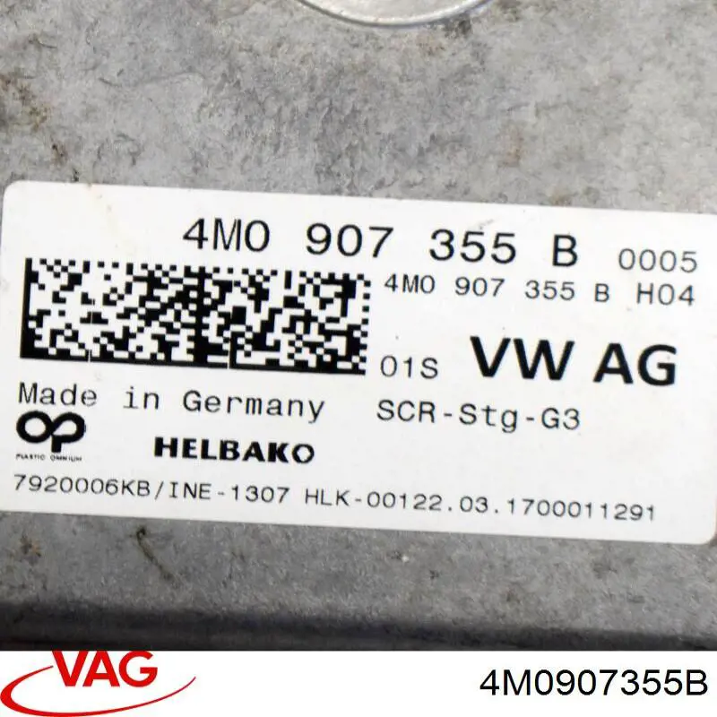 Unidad de control AdBlue VAG 4M0907355B precio, desde 357,19 EUR