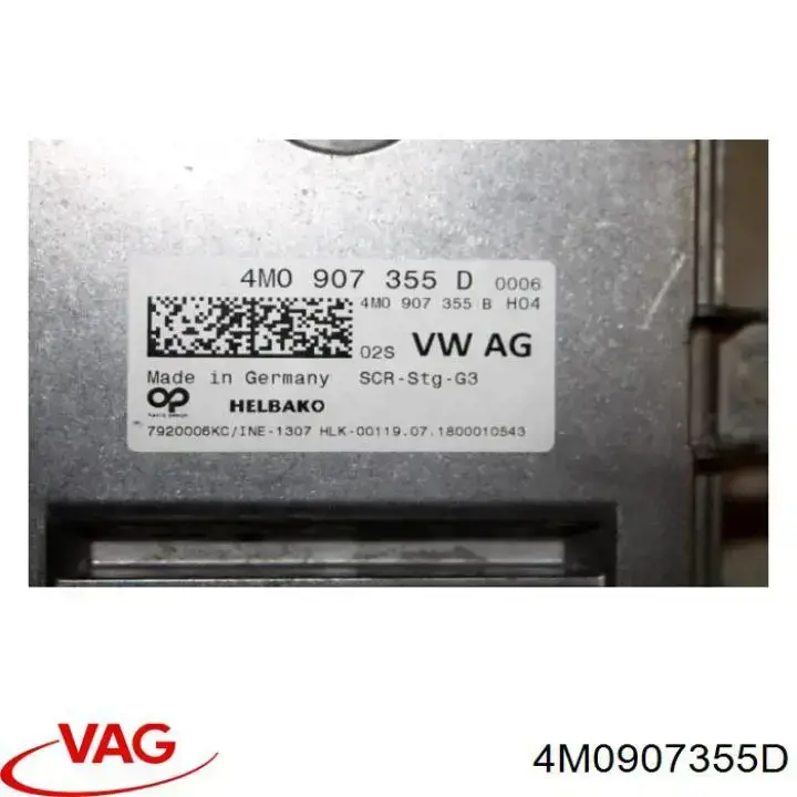 Unidad de control AdBlue VAG 4M0907355D precio, desde 357,19 EUR
