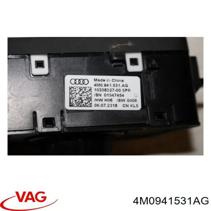 Interruptor de luces en el tablero VAG 4M0941531AG precio, desde 90,02 EUR