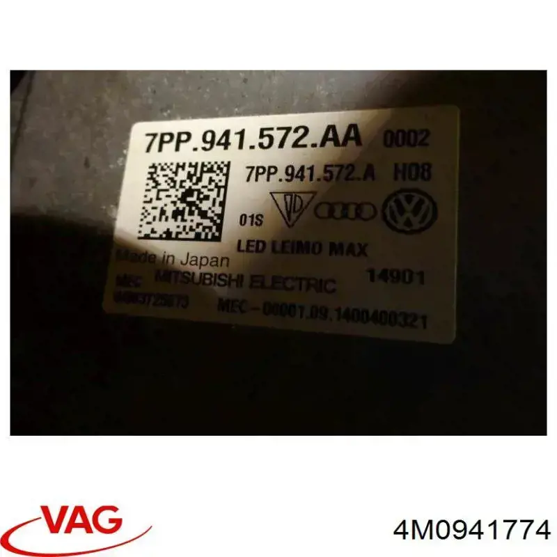 Faro derecho VAG 4M0941774 precio, desde 1237,99 EUR