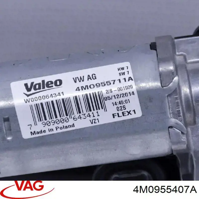 Comprar 4M0955407A VAG Brazo del limpiaparabrisas, trasero