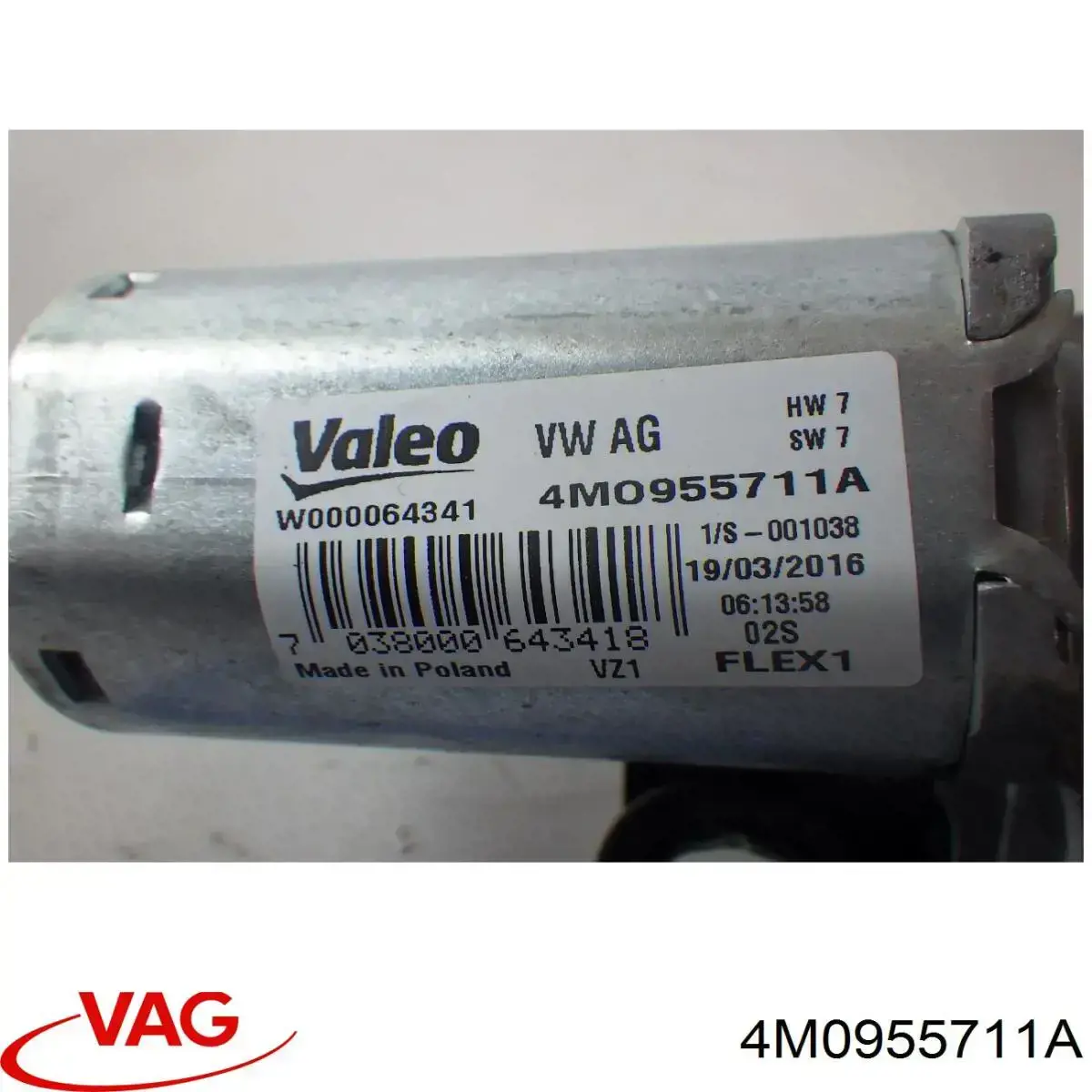Motor del limpiaparabrisas trasero VAG 4M0955711A precio, desde 100,19 EUR