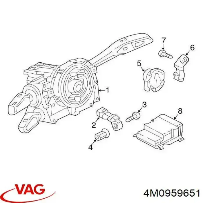 Comprar 4M0959651 VAG Sensor de airbag delantero