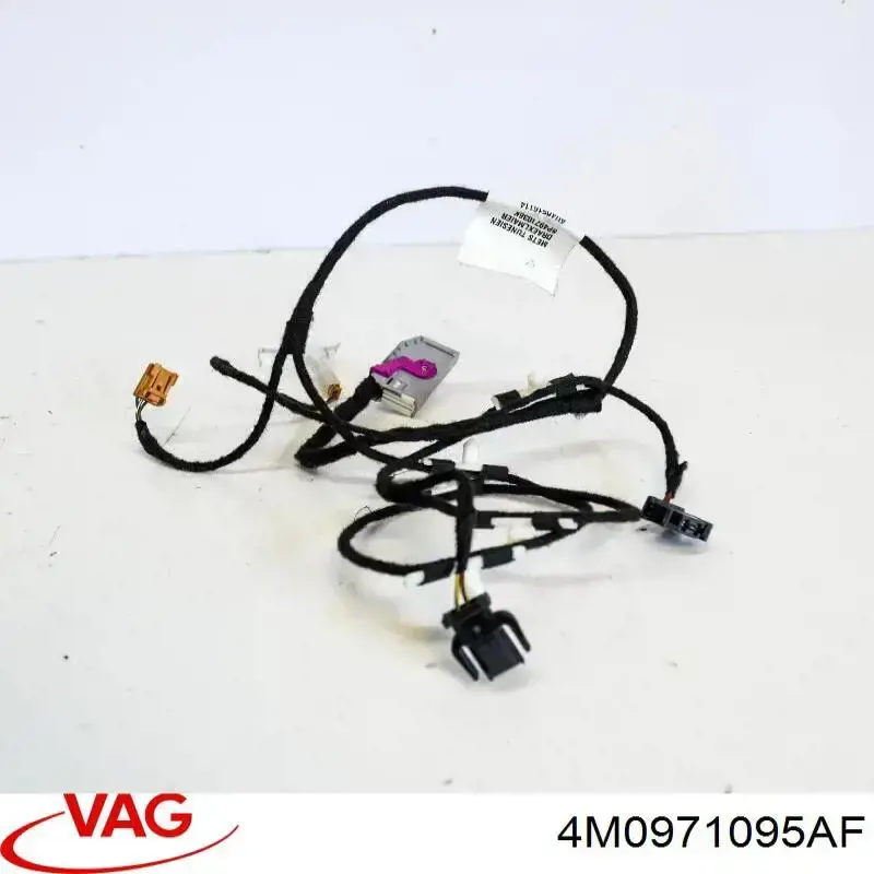 4M0971095AF VAG sensores de estacionamiento de parachoques delantero (cable)