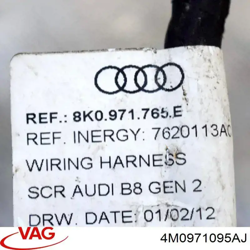 Cable de sensor de aparcamiento del parachoques trasero VAG 4M0971095AJ precio, desde 266,01 EUR