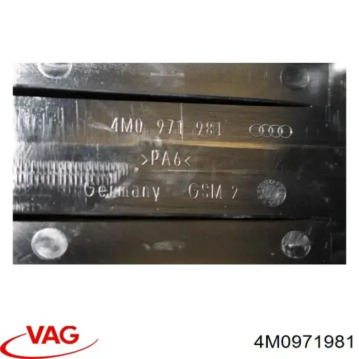 Tapa de la caja de fusibles VAG 4M0971981 precio, desde 11,25 EUR