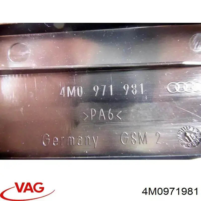 Tapa de la caja de fusibles 4M0971981 VAG
