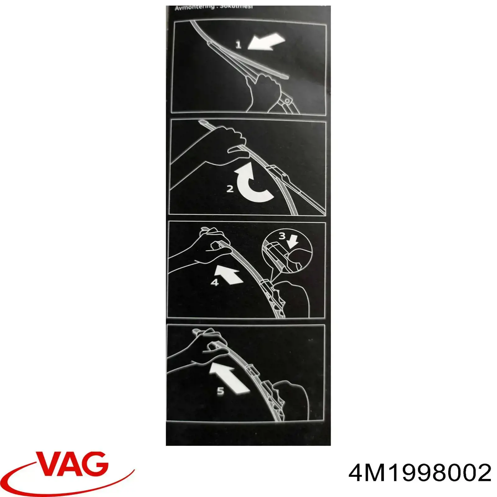 4M1998002 VAG Escobillas Limpiaparabrisas delanteras