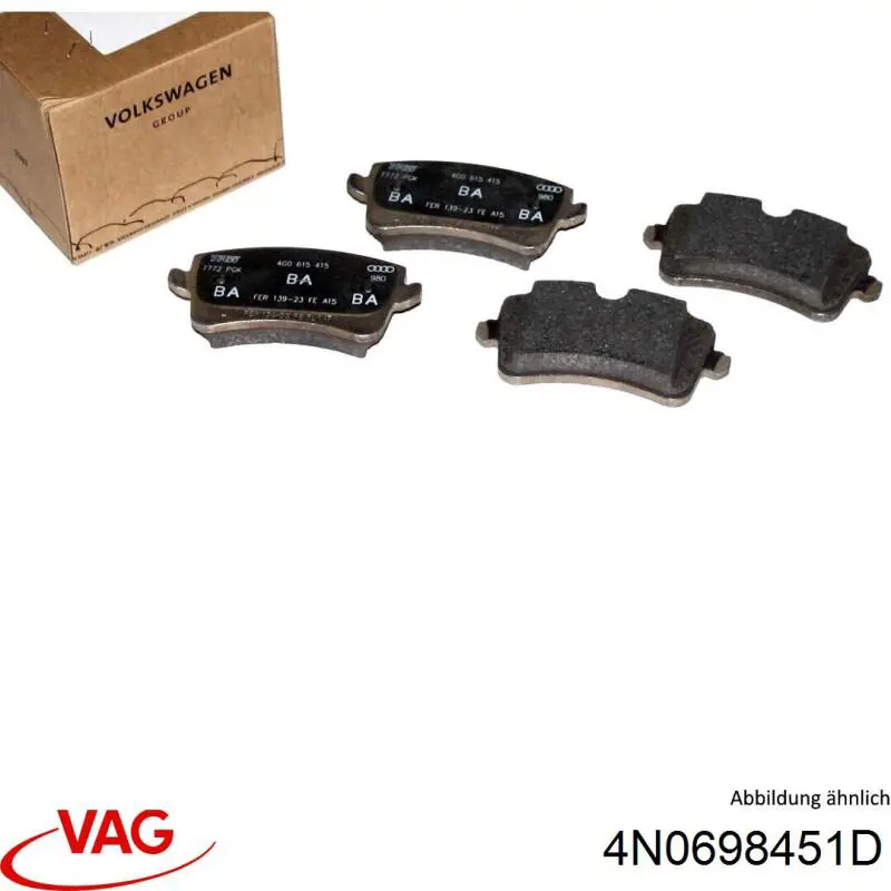 Comprar 4N0698451D VAG Pastillas de freno traseras