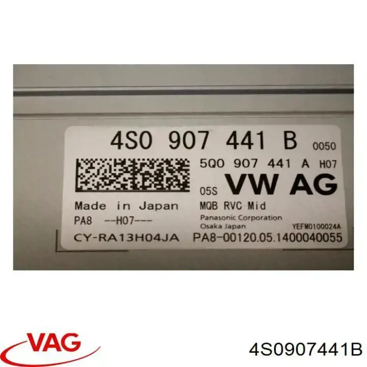 Módulo de control de cámara 4S0907441B VAG