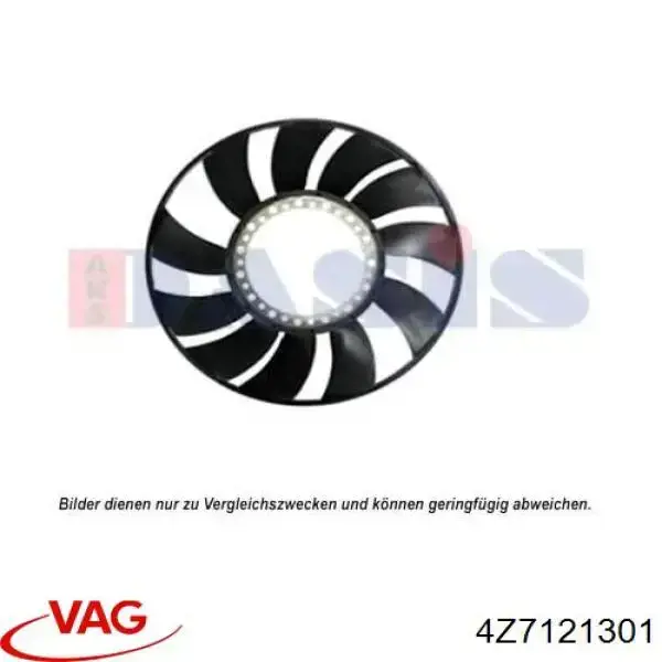 Rodete ventilador, refrigeración de motor para Audi A6 (4BH)