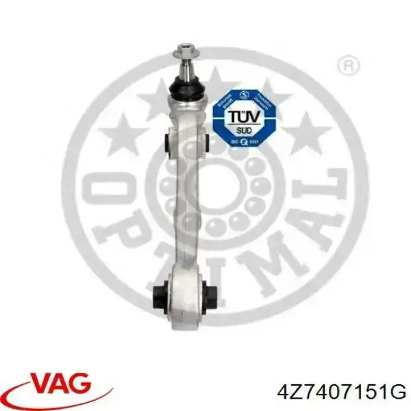 Brazo inferior izquierdo/derecho de suspensión delantera VAG 4Z7407151G