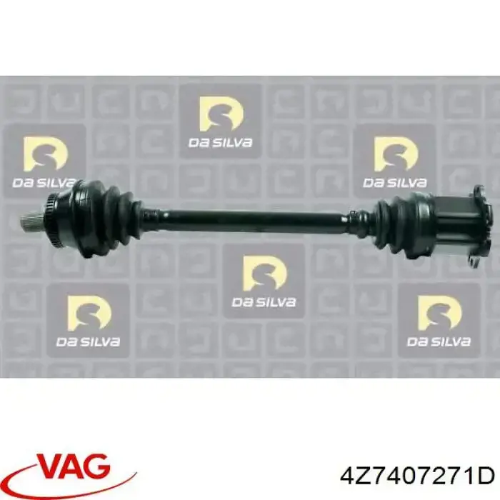 4Z7407271D VAG Semieje delantero izquierdo