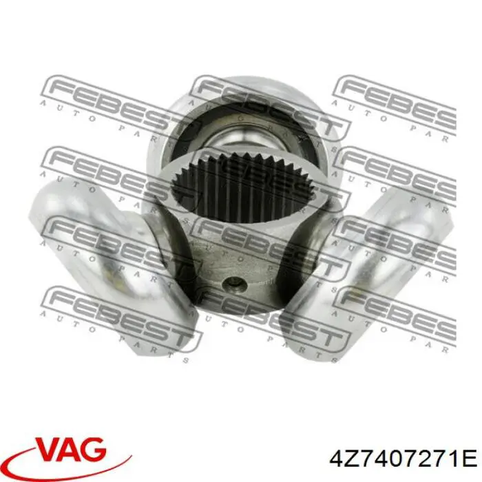 4Z7407271E VAG Semieje delantero izquierdo