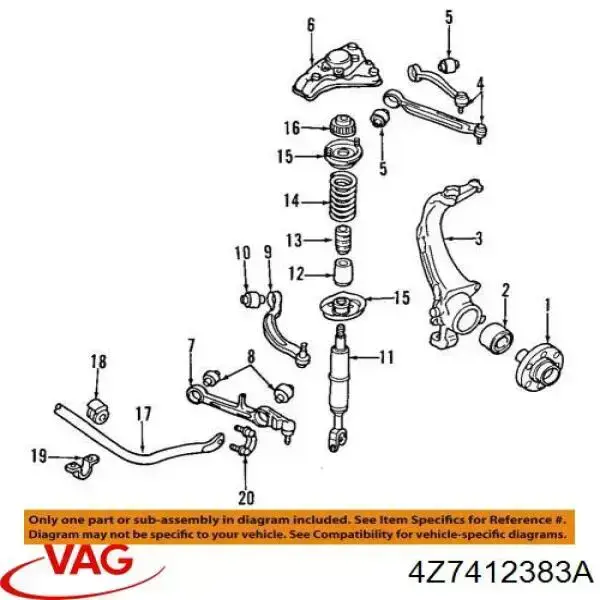  VAG 4Z7412383A precio, desde  EUR