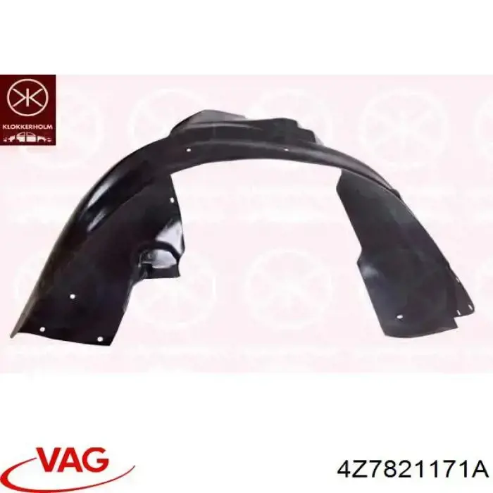 Guardalodos interior izquierdo, guardafango delantero VAG 4Z7821171A precio, desde 21,65 EUR