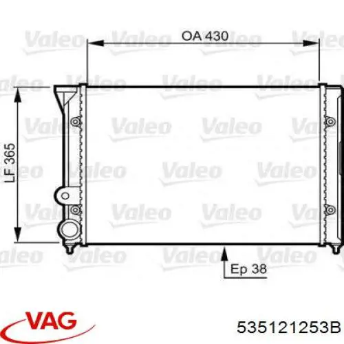 535121251C VAG Refrigeración del motor