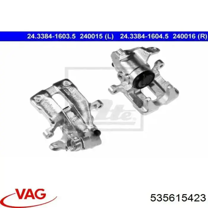 535615423 VAG Pinza de freno trasera izquierda