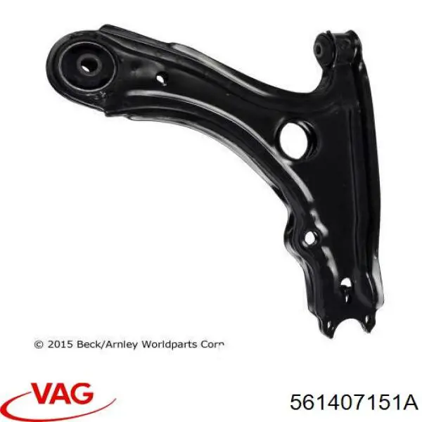 Brazo inferior izquierdo de la suspensión delantera 561407151A VAG