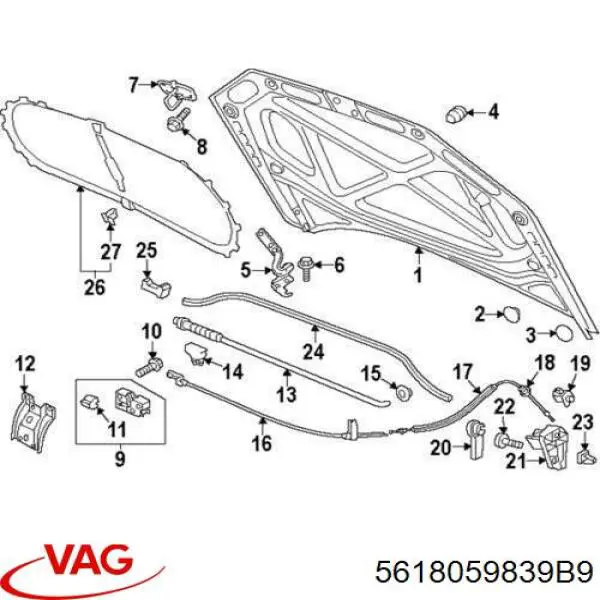  VAG 5618059839B9 precio, desde 29,61 EUR