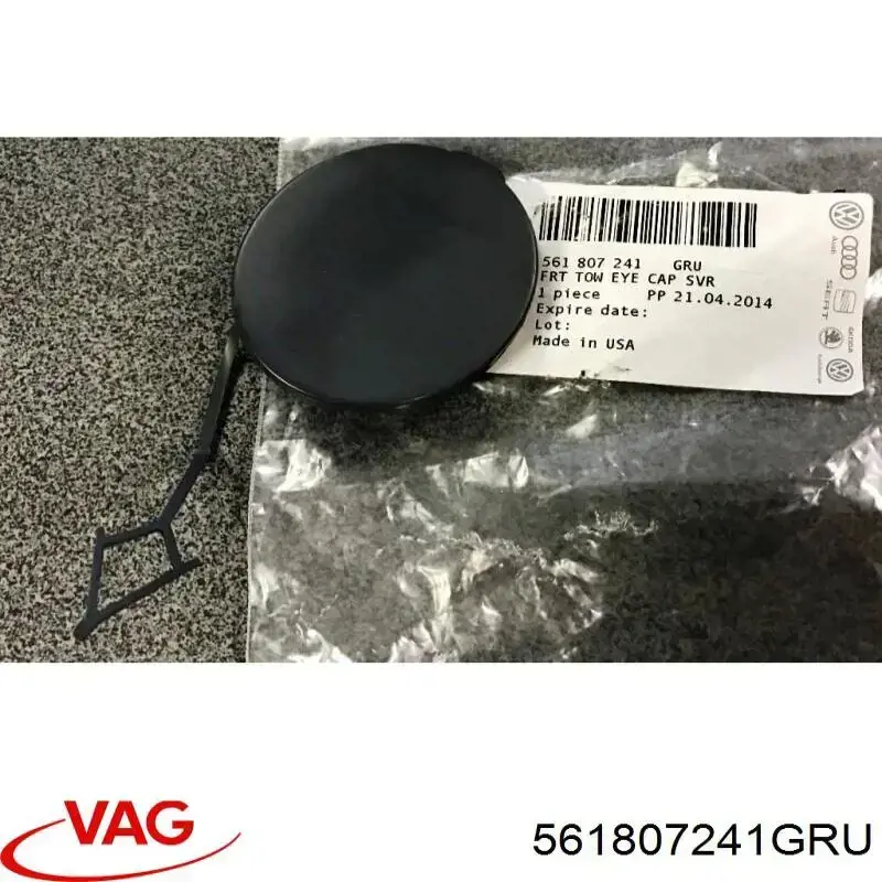Tapa cubre gancho de remolque para parachoques delantera VAG 561807241 precio, desde 31,63 EUR