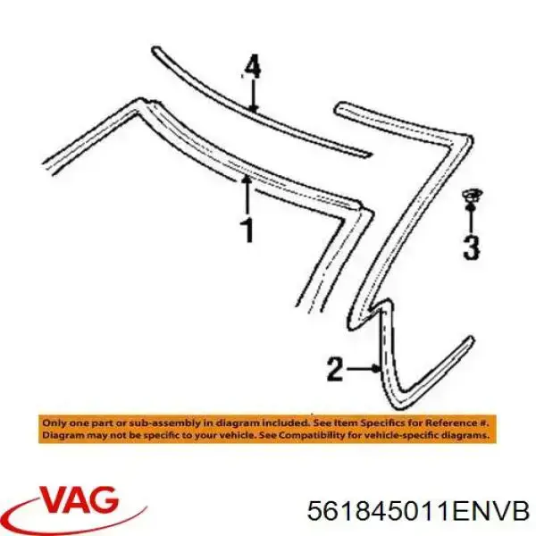 Cristal parabrisas VAG 561845011ENVB precio, desde 151,15 EUR