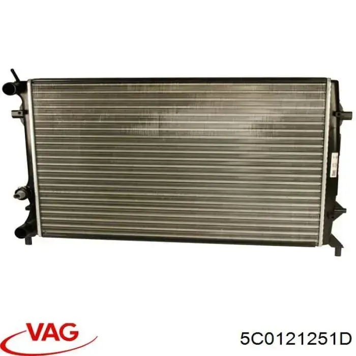 5C0121251D VAG radiador refrigeración del motor