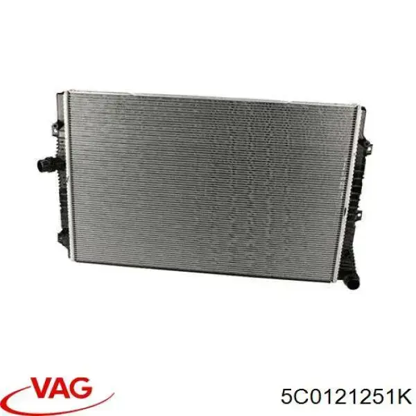 5C0121251K VAG radiador refrigeración del motor